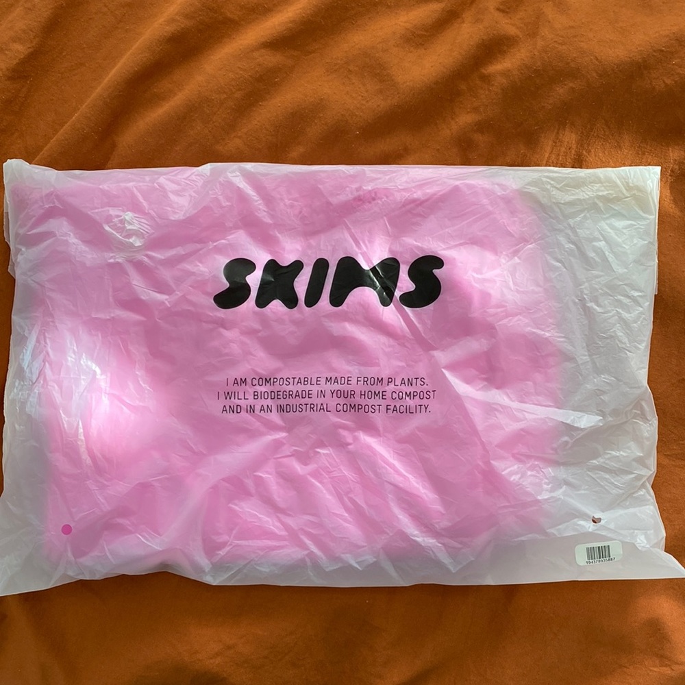 NWT ( XS ) SKIMS fits everyone lace long slip dress in NEON ORCHID.